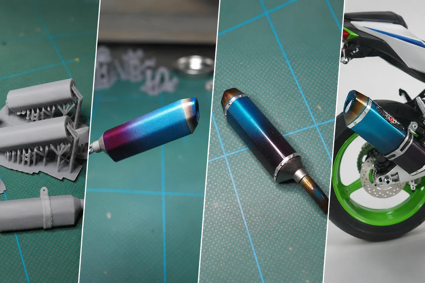 Ninja ZX-10R 自作マフラー制作工程